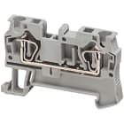 SCHNEIDER ELECTRIC - Morsetto molla, 2pt, 4mm², grigio - [prezzo per 100 pz]
