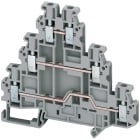 SCHNEIDER ELECTRIC - Morsetto vite, 3 piani, 6pt, 2,5 mm² grigio