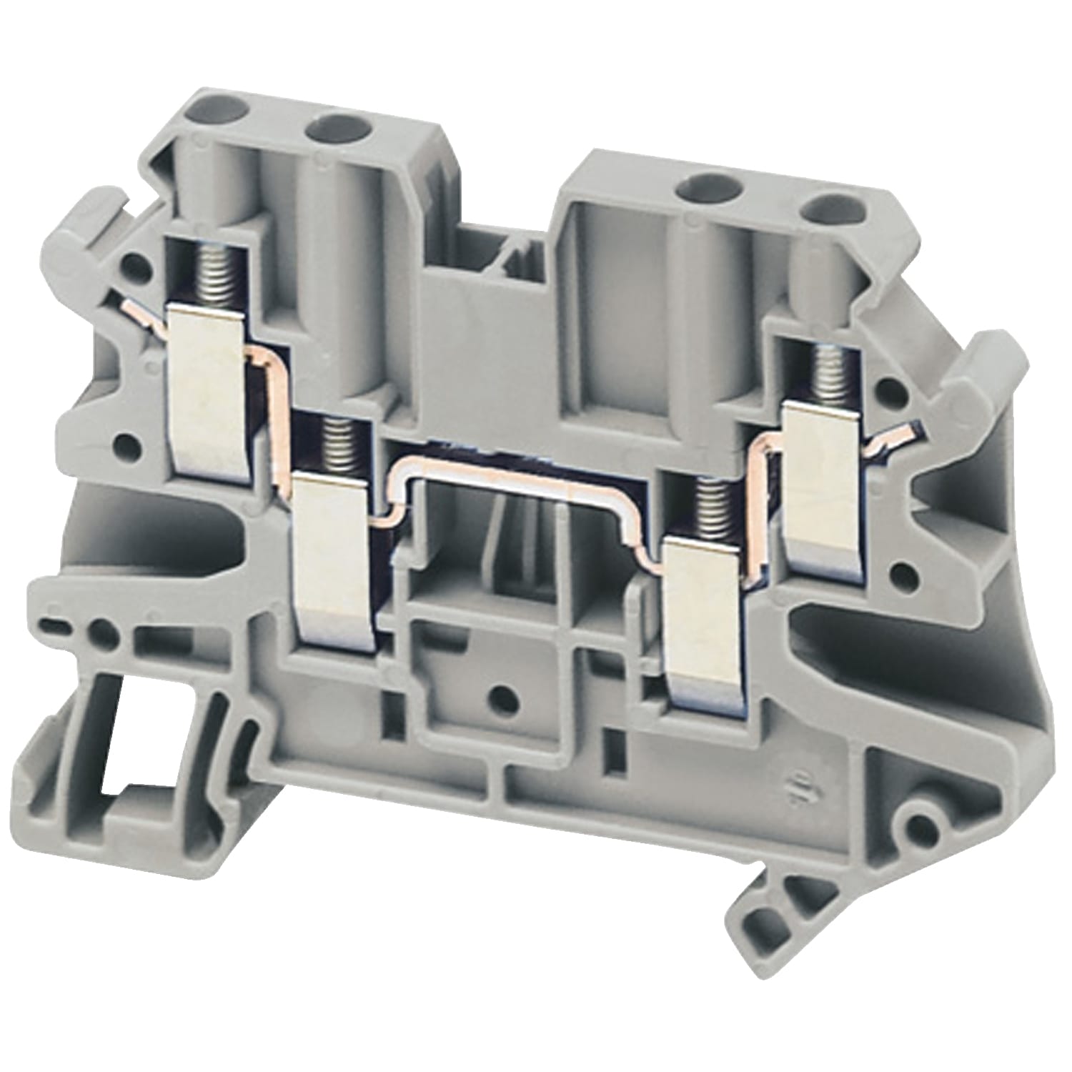 SCHNEIDER ELECTRIC - Morsetto vite, 4pt, 4 mm² grigio
