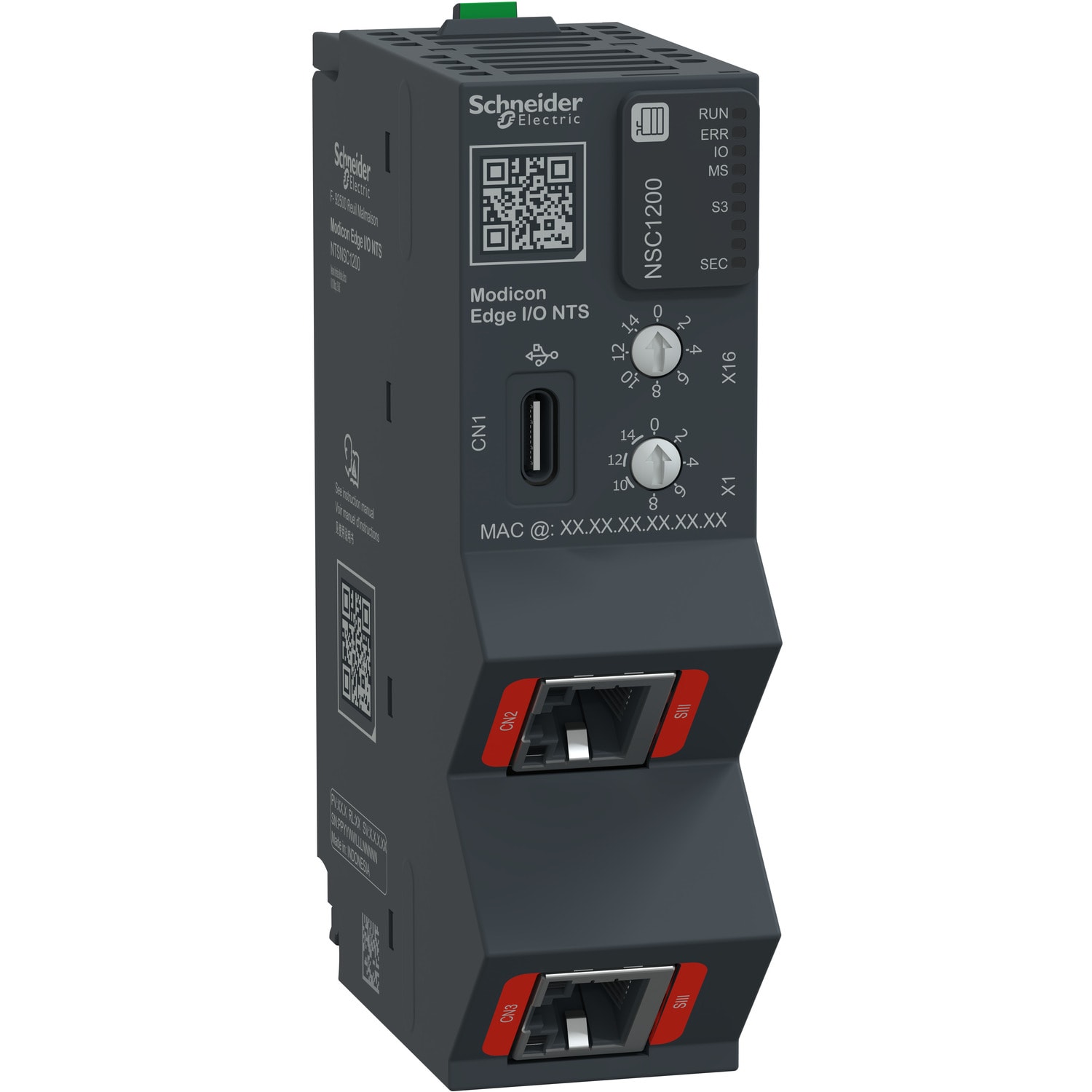 SCHNEIDER ELECTRIC - Modulo di interfaccia di rete, Sercos III, 100 Mbps, 2 RJ45, Modicon Edge I/O NTS