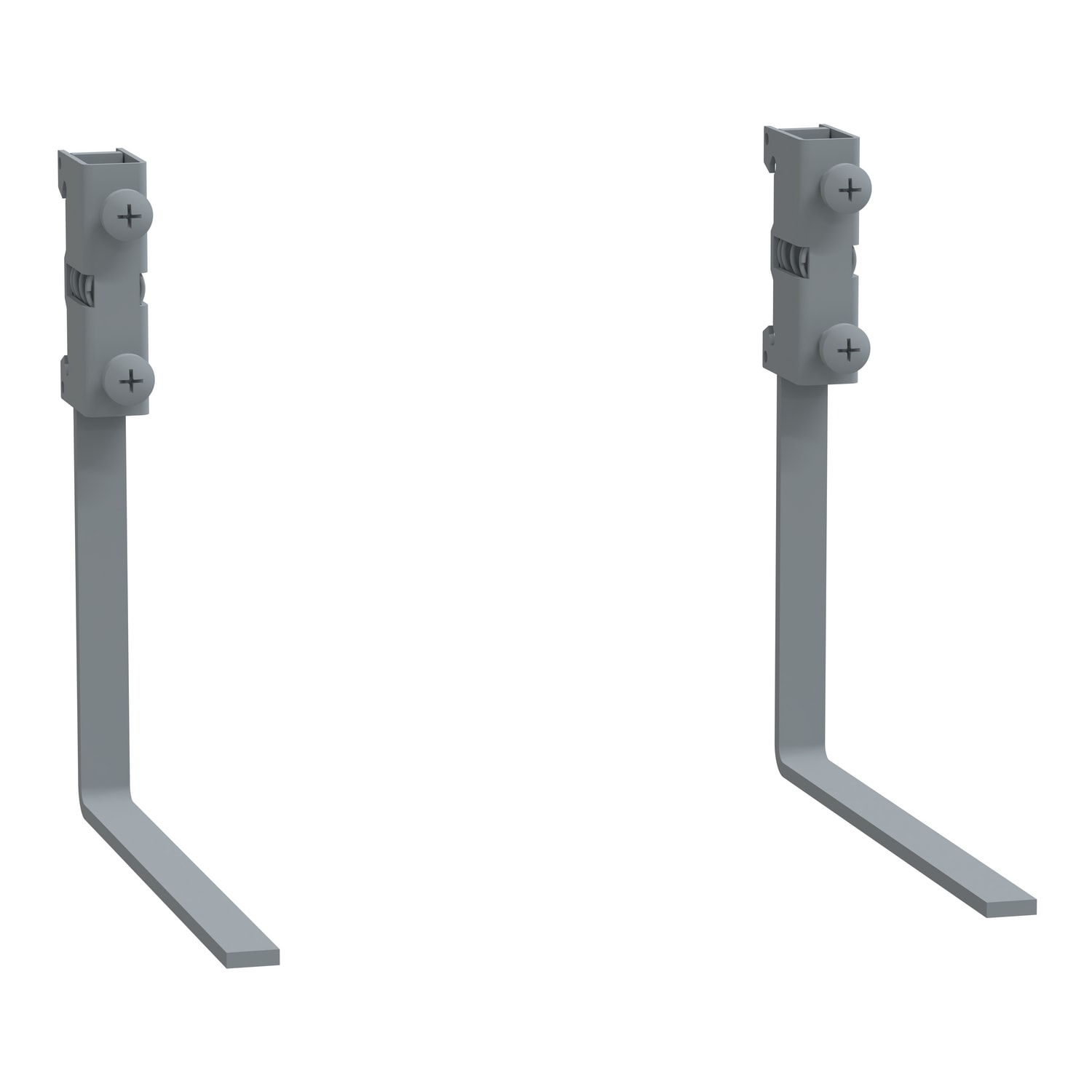 SCHNEIDER ELECTRIC - Accessorio, 2 bracci laterali + 2 fermi terminali per guida DIN, richiede un tirante metallico NTSXSP1xxx + morsetti NTSXSP30xx0, Modicon Edge I/O NTS