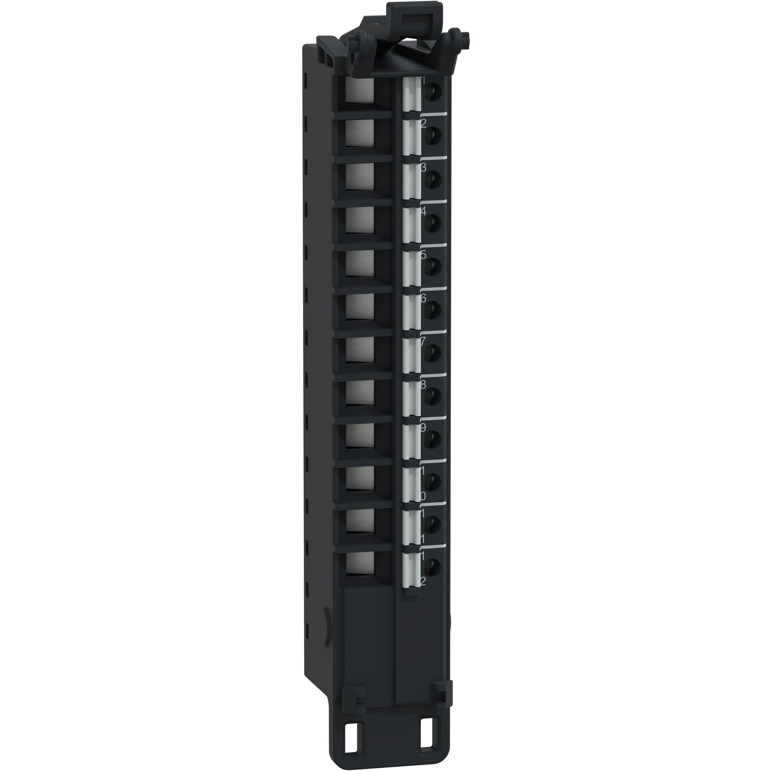 SCHNEIDER ELECTRIC - Morsettiera a molla, 12 punti, passo 5 mm, senza coperchio, da utilizzare su modulo corto, temprata, Modicon Edge I/O NTS