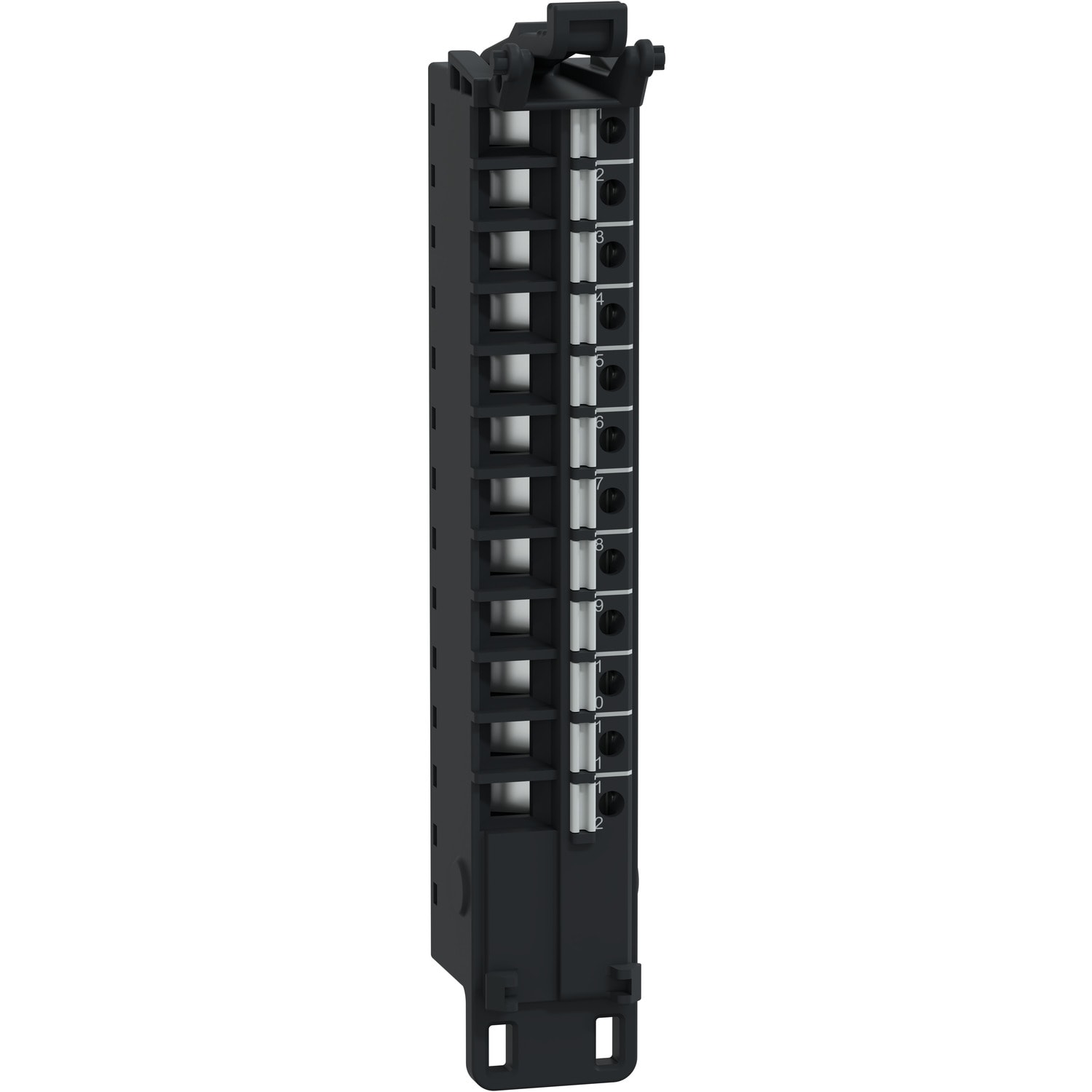 SCHNEIDER ELECTRIC - Morsettiera a molla, 12 punti, passo 5 mm, senza copertura, CA, da utilizzare su moduli a bassa altezza, temprata, Modicon Edge I/O NTS