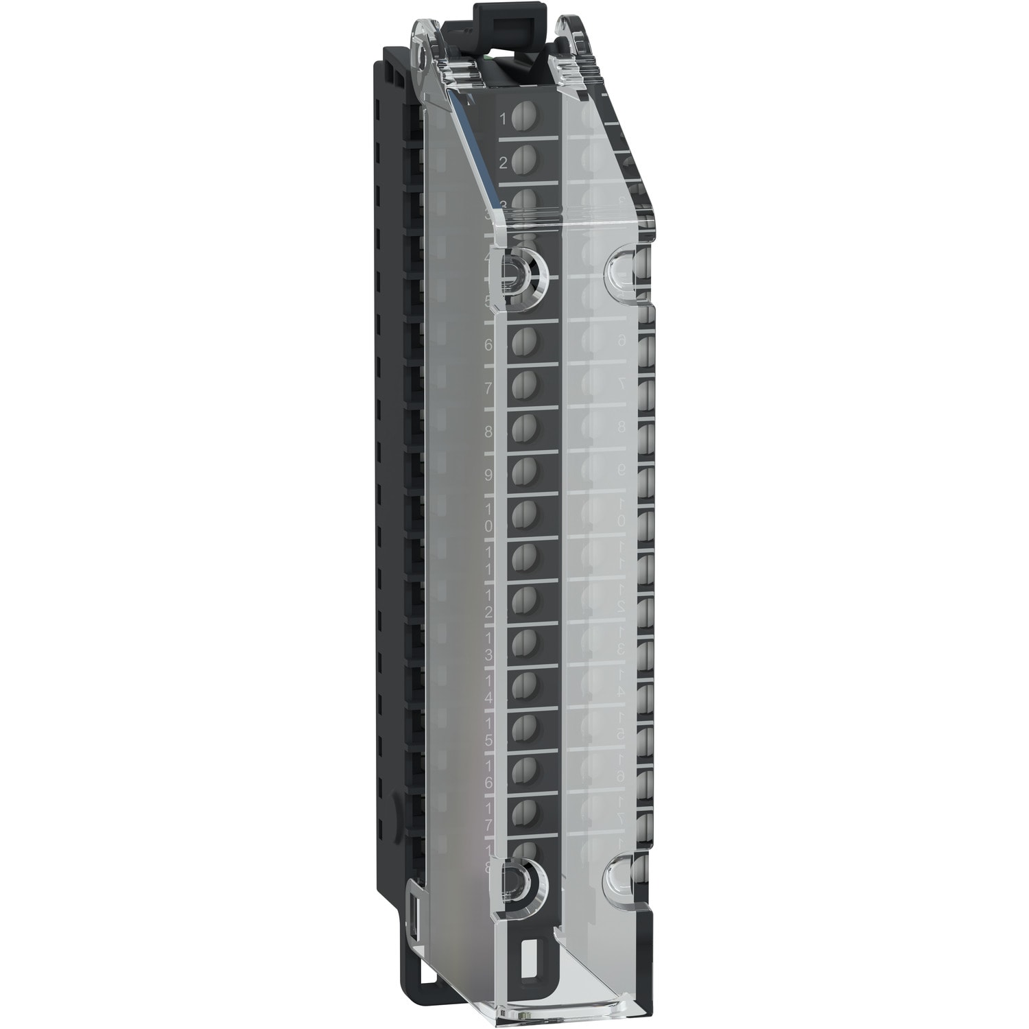 SCHNEIDER ELECTRIC - Morsettiera a vite, 18 punti, passo 3,81 mm, con copertura, da utilizzare su modulo a bassa altezza, temprata, Modicon Edge I/O NTS