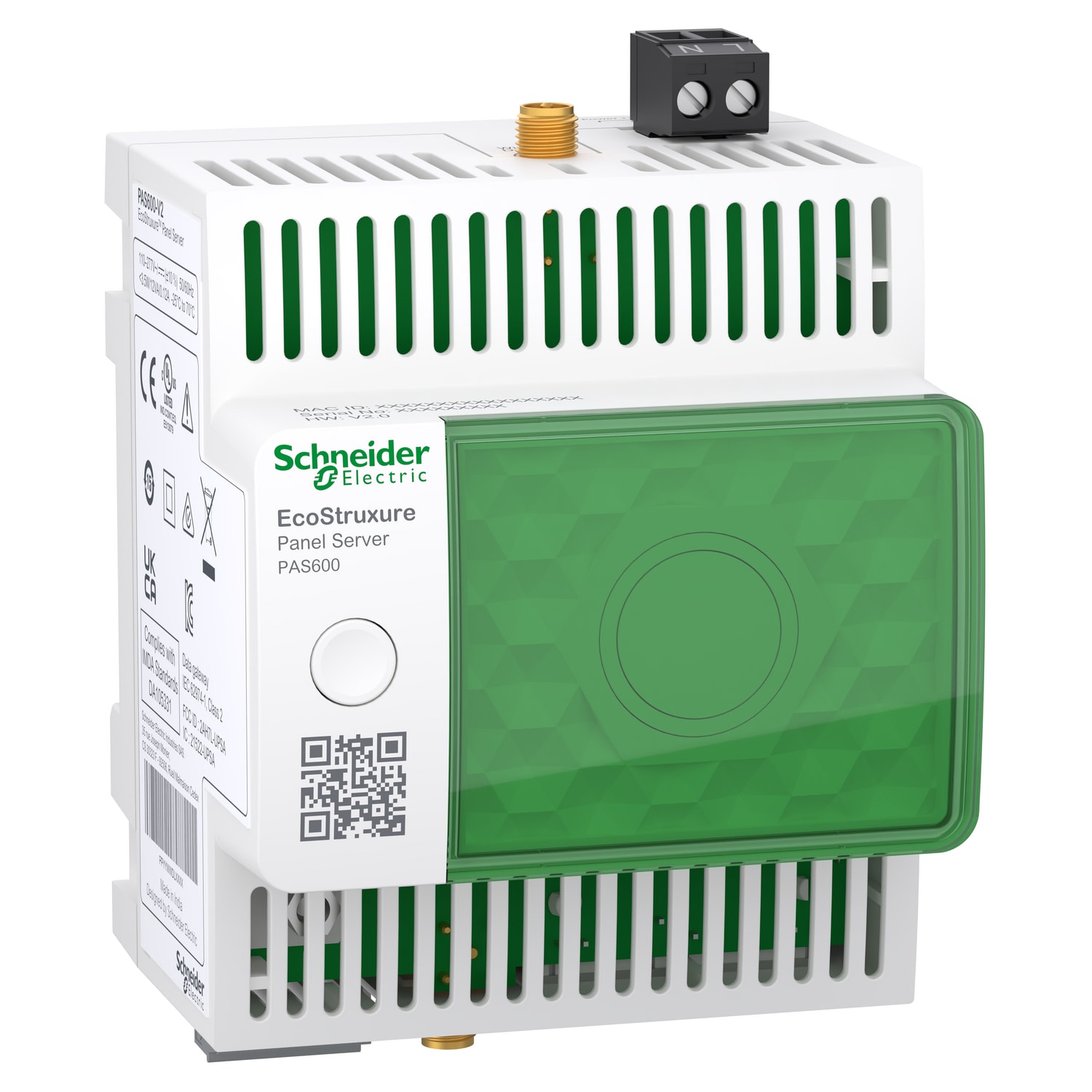 SCHNEIDER ELECTRIC - Gateway, PowerLogic, Panel Server Universal, contentratore wireless e gateway modbus, 2DI, 24 VDC
