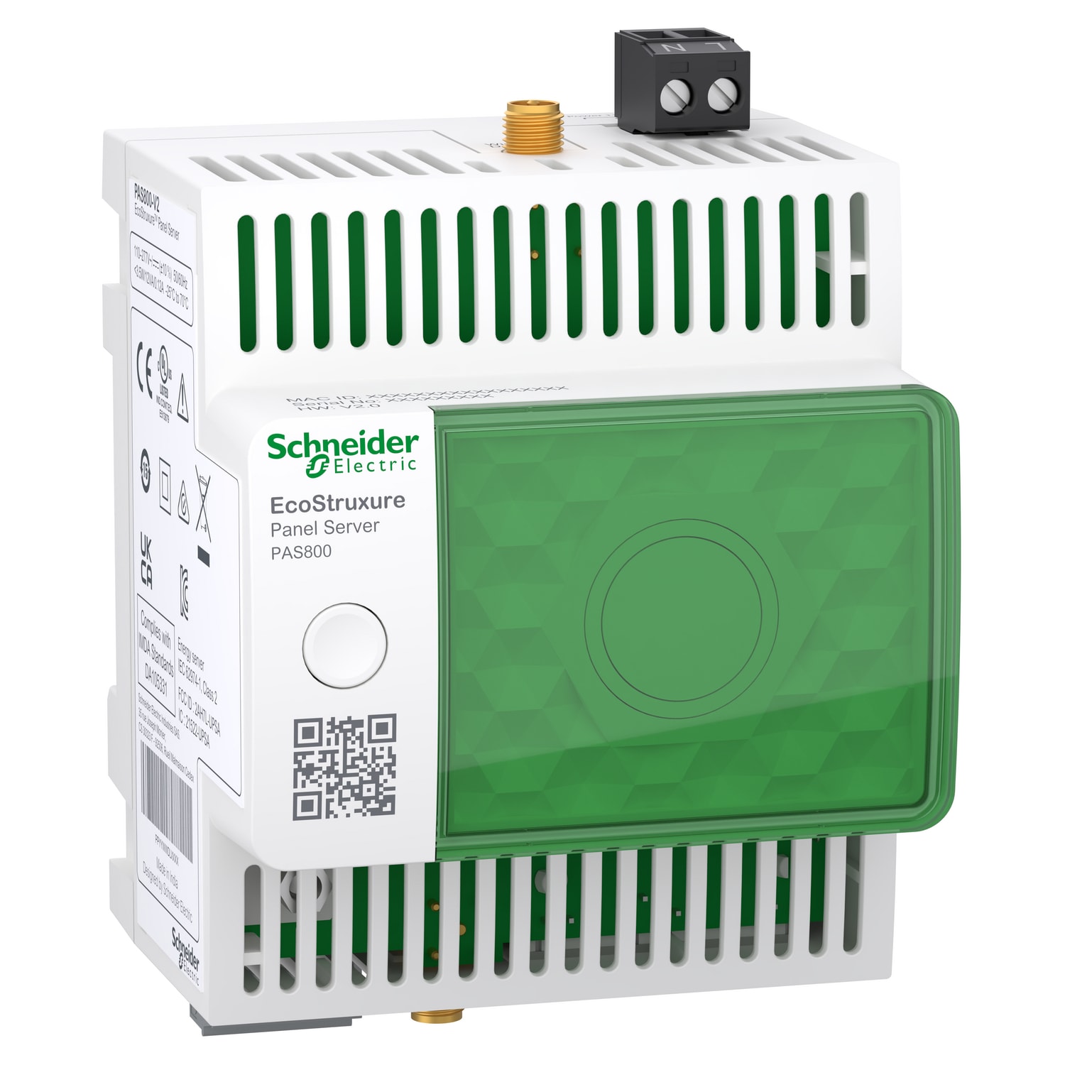 SCHNEIDER ELECTRIC - Energy Server, PowerLogic, Panel Server Advanced, datalogger avanzato wireless e modbus, energy server, 110-277 VAC/DC