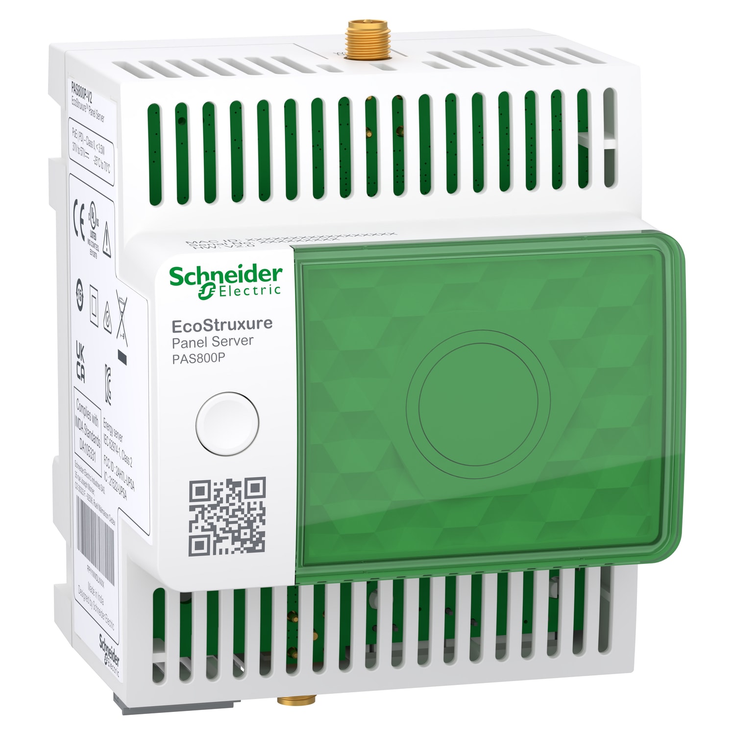 SCHNEIDER ELECTRIC - Energy Server, PowerLogic, Panel Server Advanced, datalogger avanzato wireless e modbus, energy server, 2DI, POE