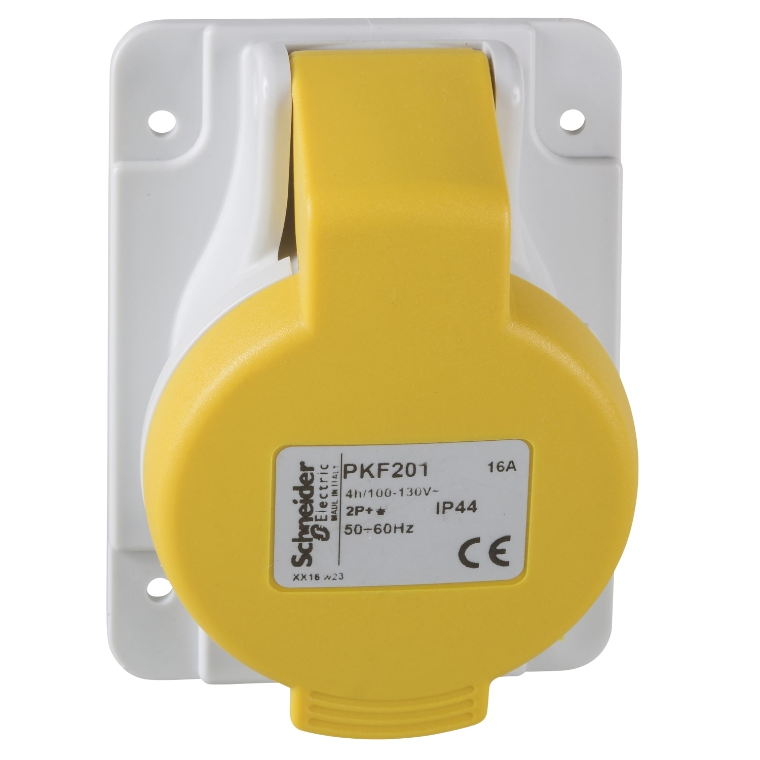SCHNEIDER ELECTRIC - Presa da incasso inclinata IP44 16A 110V 2P+T