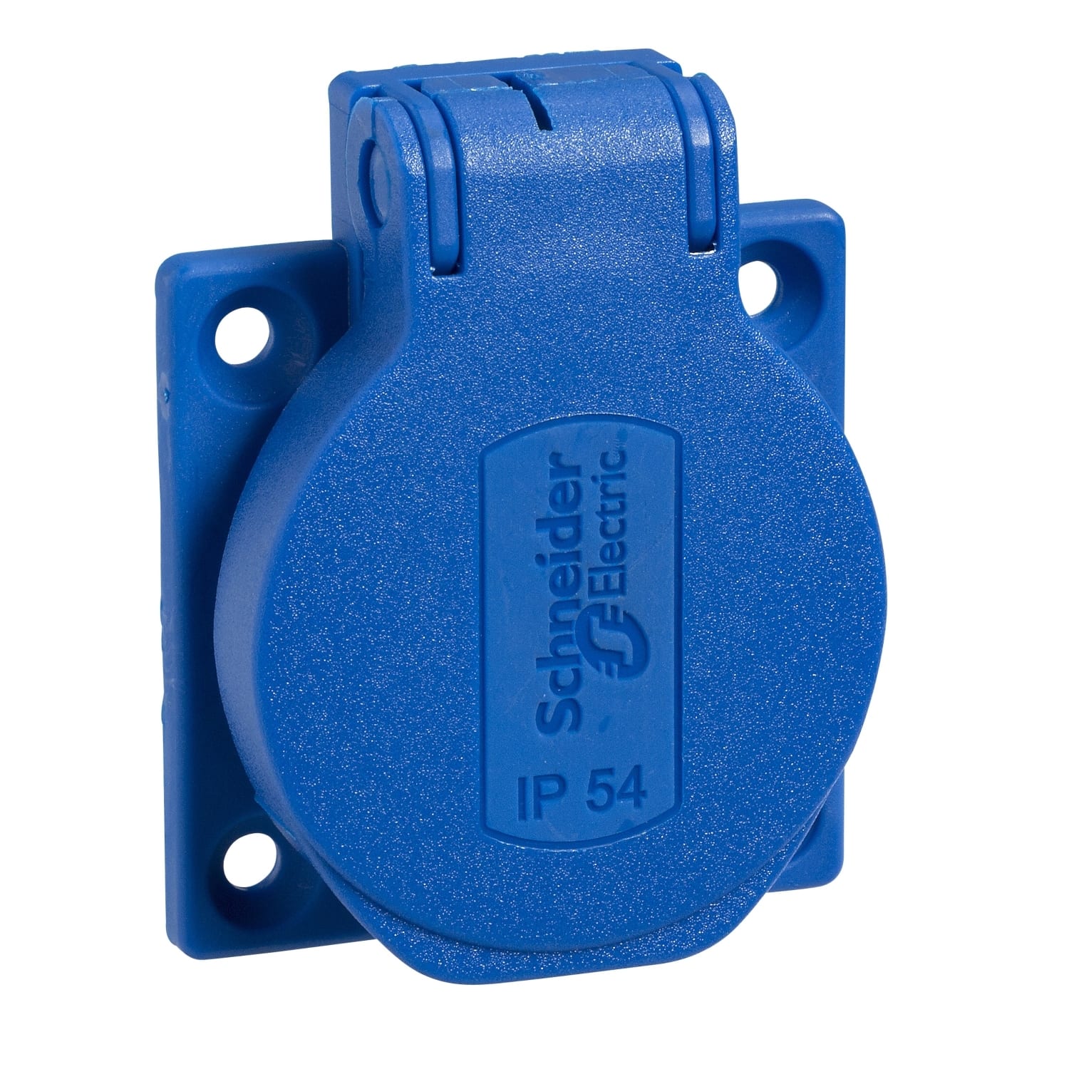 SCHNEIDER ELECTRIC - Presa da incasso Schuko 10/16A 250V 2P+T laterale grigia 50x50