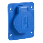 SCHNEIDER ELECTRIC - Presa da incasso, Mureva, PK, Schuko, 10/16A, 250V, 2P+T, blu, 65x85