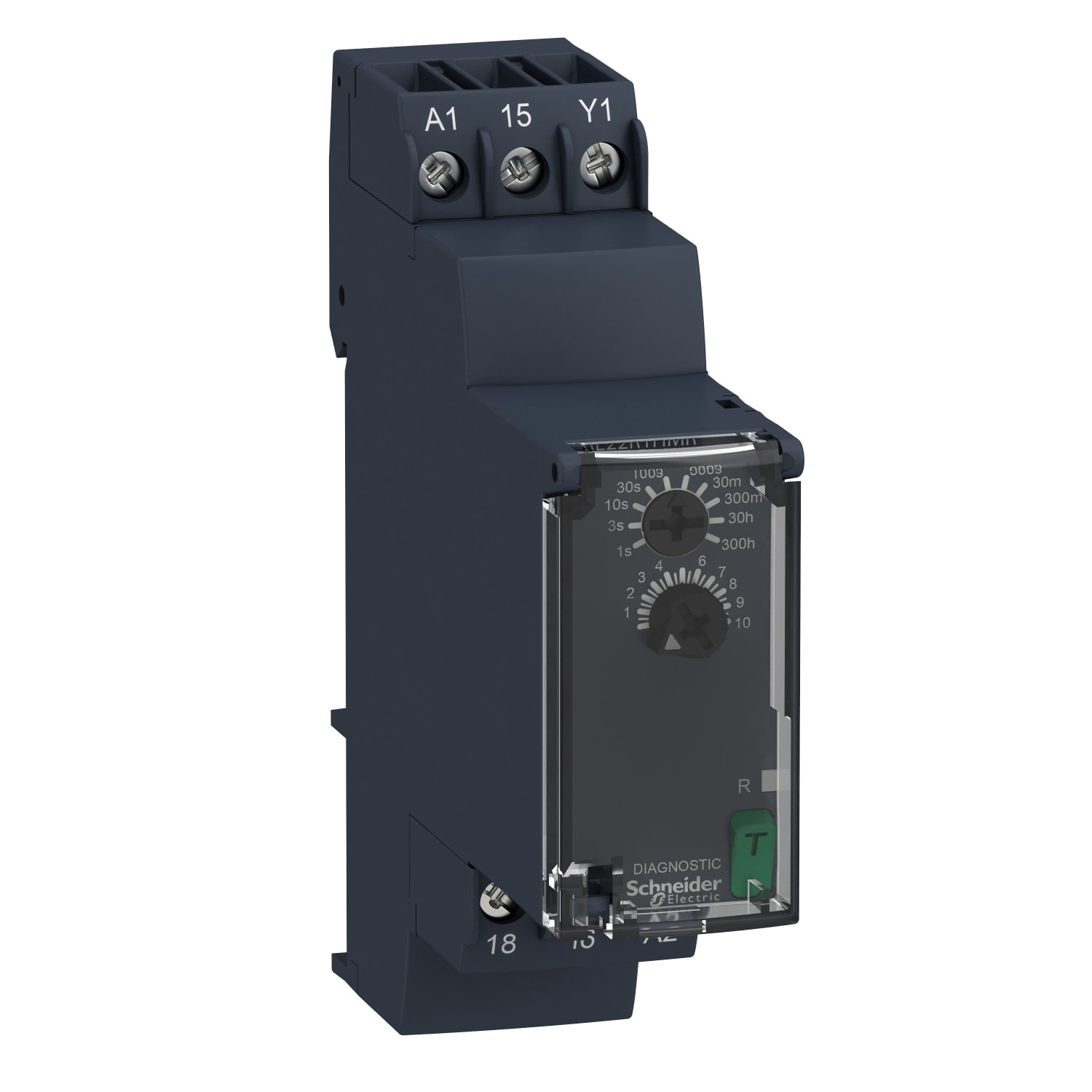 SCHNEIDER ELECTRIC - Relè temporizzato elettronico - 0.05s…300h - 24…240V AC/DC - 1C/O