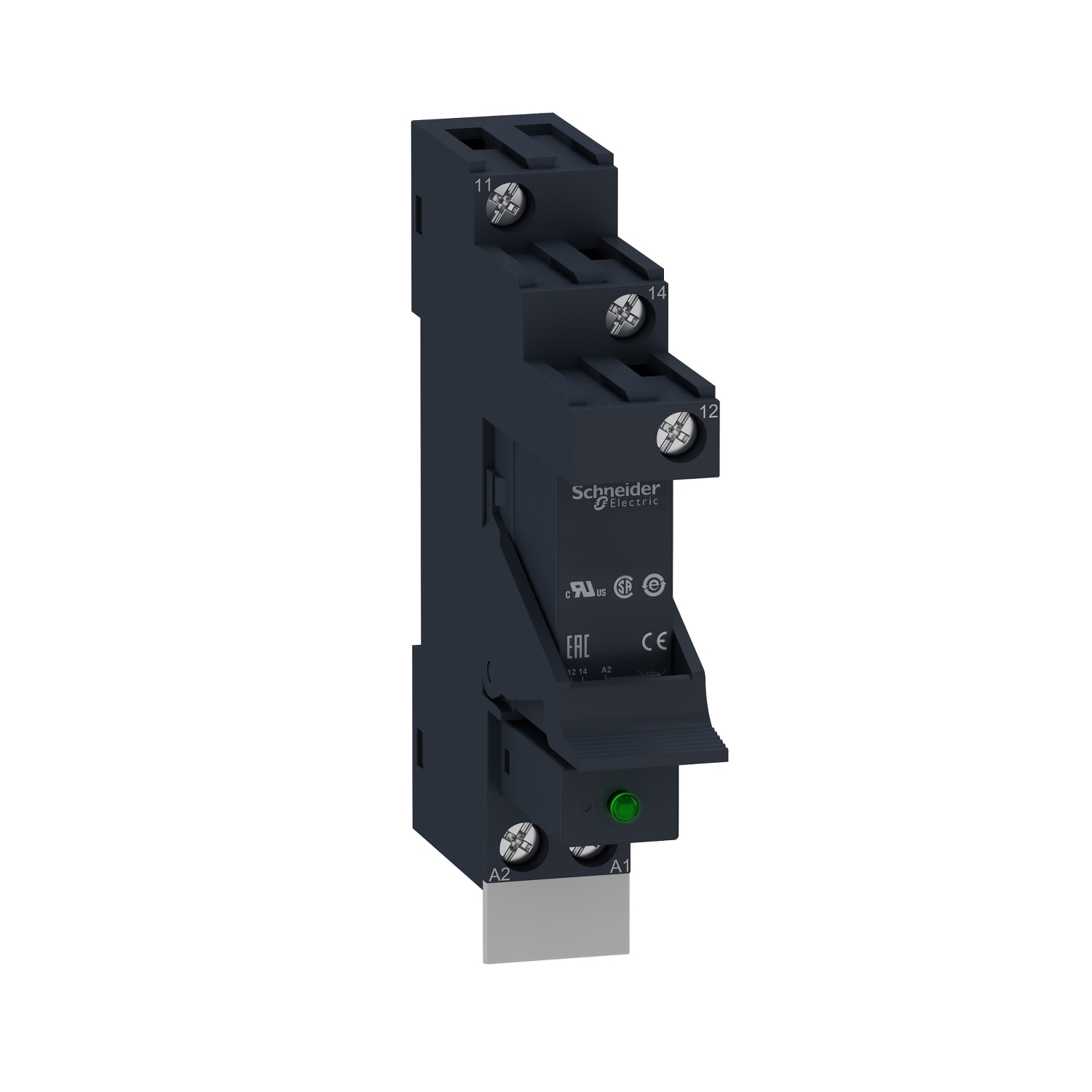 SCHNEIDER ELECTRIC - Relè RSB pre-montato con base-1NC/NO 12A 24VDC completo di diodo