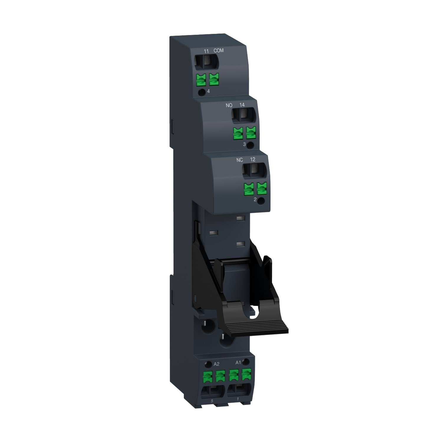 SCHNEIDER ELECTRIC - Base push-in RSZ con staffa di mantenimento, 12 A , per relè RSB1