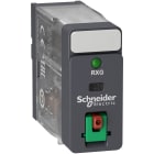 SCHNEIDER ELECTRIC - Relè interfaccia Harmony RXG - 1 NC/NO standard - 24 VAC - 10 A - con LED e pulsante di test