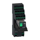 SCHNEIDER ELECTRIC - relè miniaturizzati preassemblati con base, relè elettromeccanici Harmony, 6A, 4NC/NO, pulsante di prova bloccabile, push-in, 24V DC