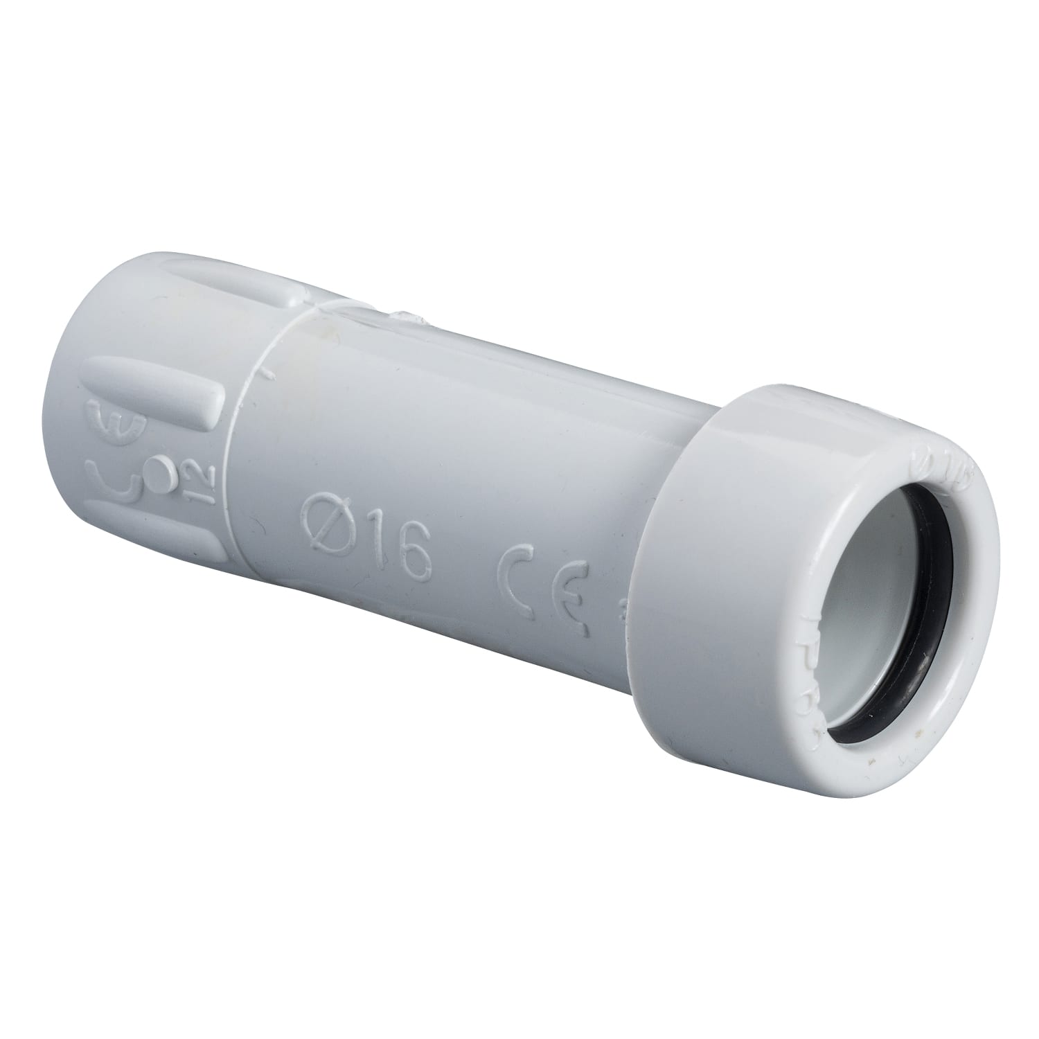 SCHNEIDER ELECTRIC - Raccordo tubo guaina, Mureva Tube & Fix, Tubafroid, RTGP16, IP67, diametro esterno tubi 16mm, diametro interno guaine 12mm  - [prezzo per 100 pz]