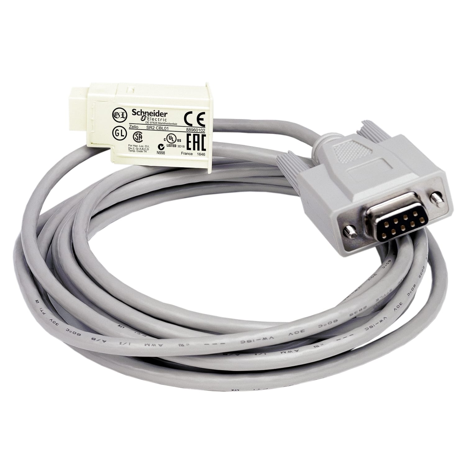 SCHNEIDER ELECTRIC - Cavo di connessione PC SUB-D a 9 pin - Per Smart relay Zelio Logic - 3 m