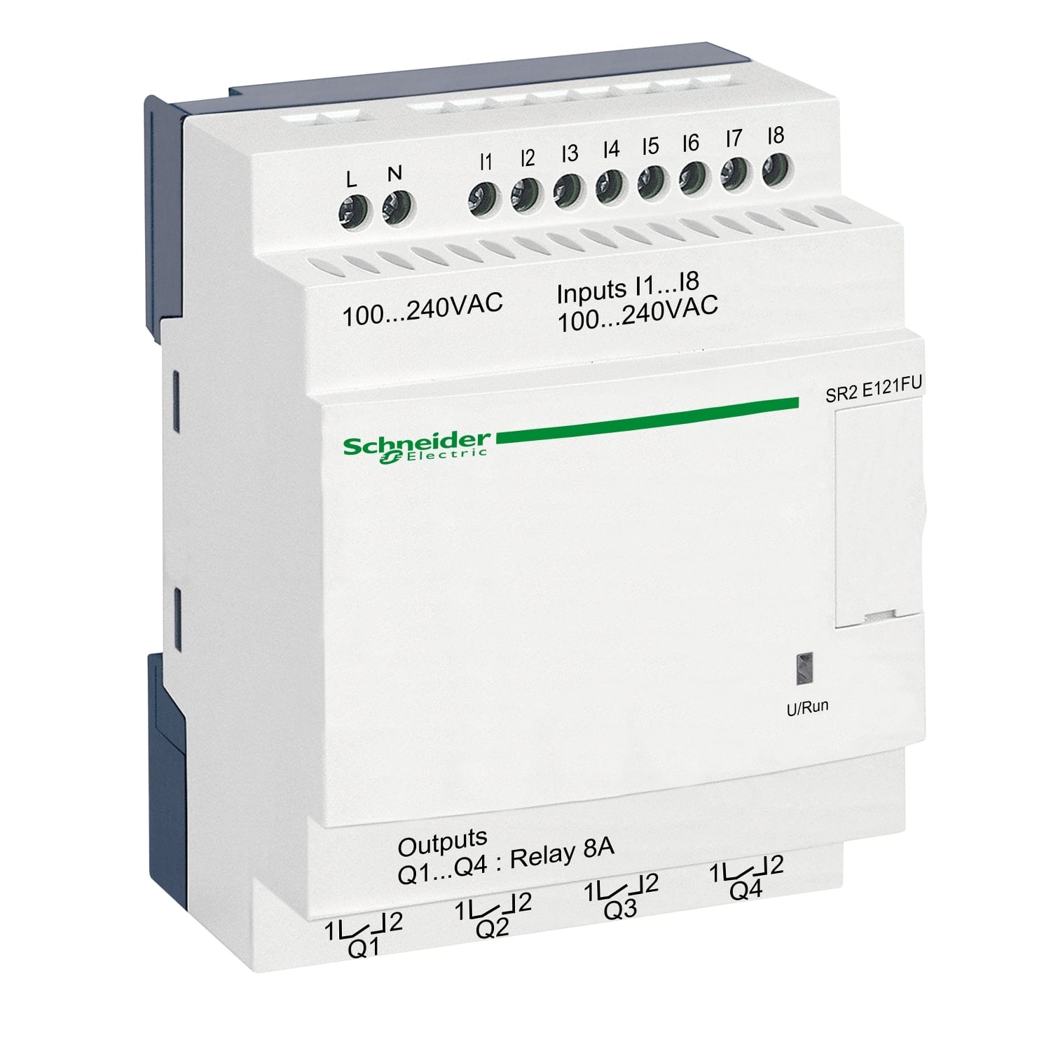 SCHNEIDER ELECTRIC - Smart relay comp. Zelio Logic - 12 I/O - 100..240 V CA - Orologio - S/display