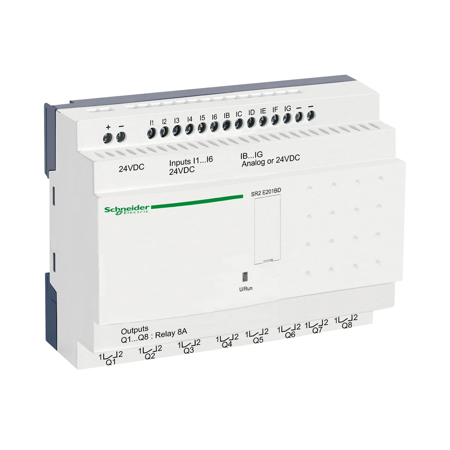 SCHNEIDER ELECTRIC - Smart relay comp. Zelio Logic - 20 I/O - 24 V CC - Orologio - S/display