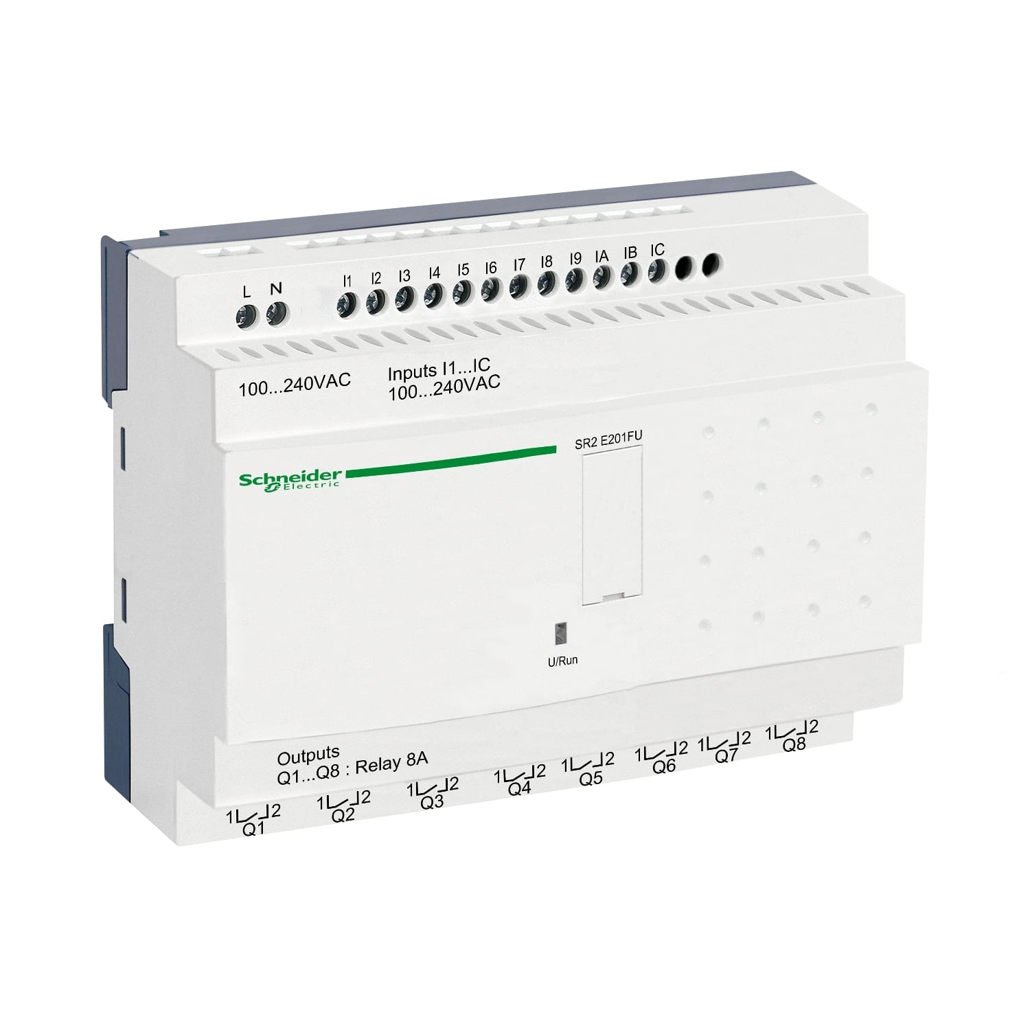 SCHNEIDER ELECTRIC - Smart relay comp. Zelio Logic - 20 I/O - 100..240 V CA - Orologio - S/display