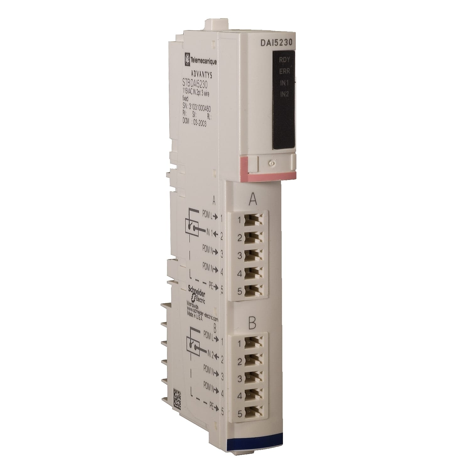 SCHNEIDER ELECTRIC - Kit ingresso digitale standard - Advantys STB - 115 V CA - 2 I
