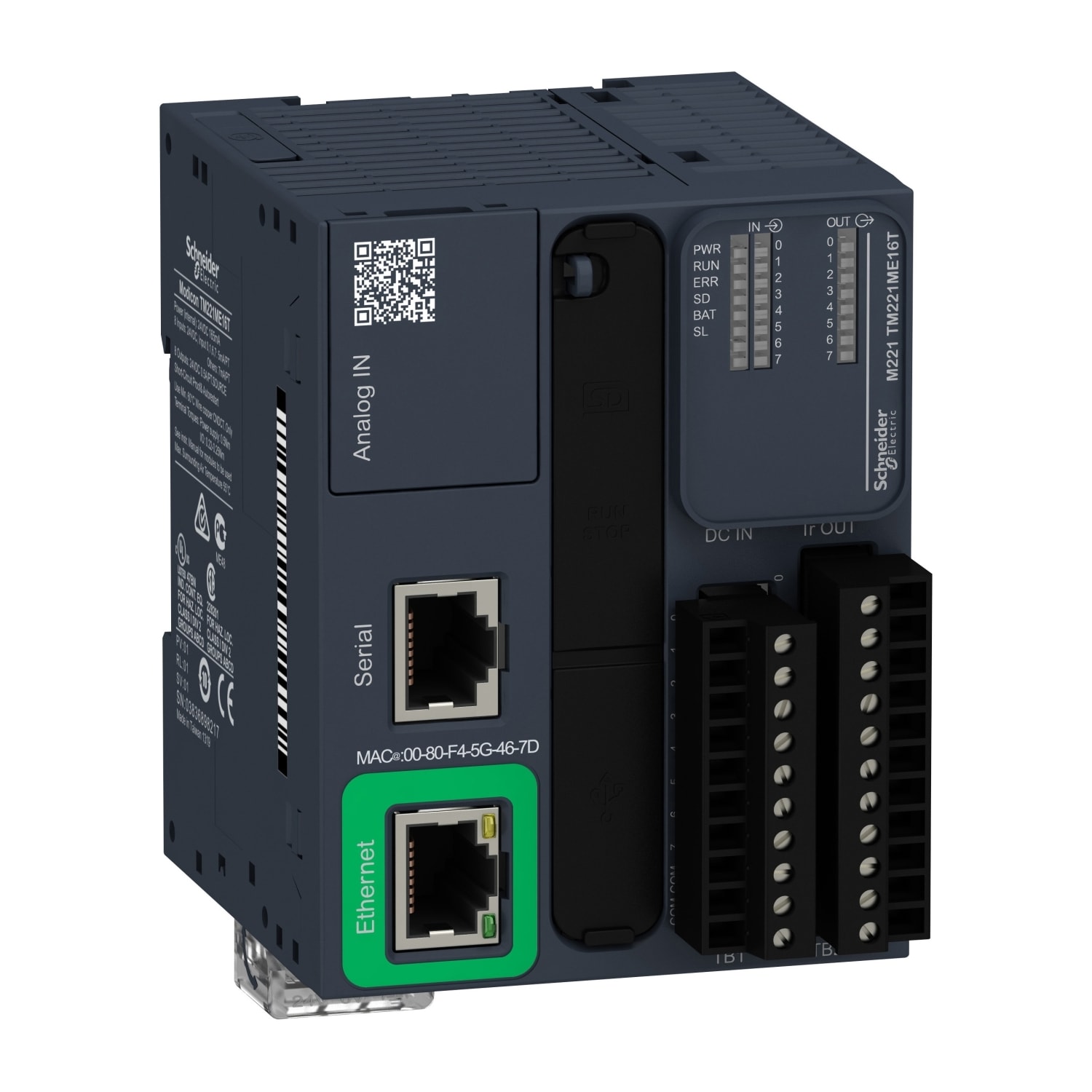 SCHNEIDER ELECTRIC - Controllore M221 16 I/O transistor PNP, Ethernet