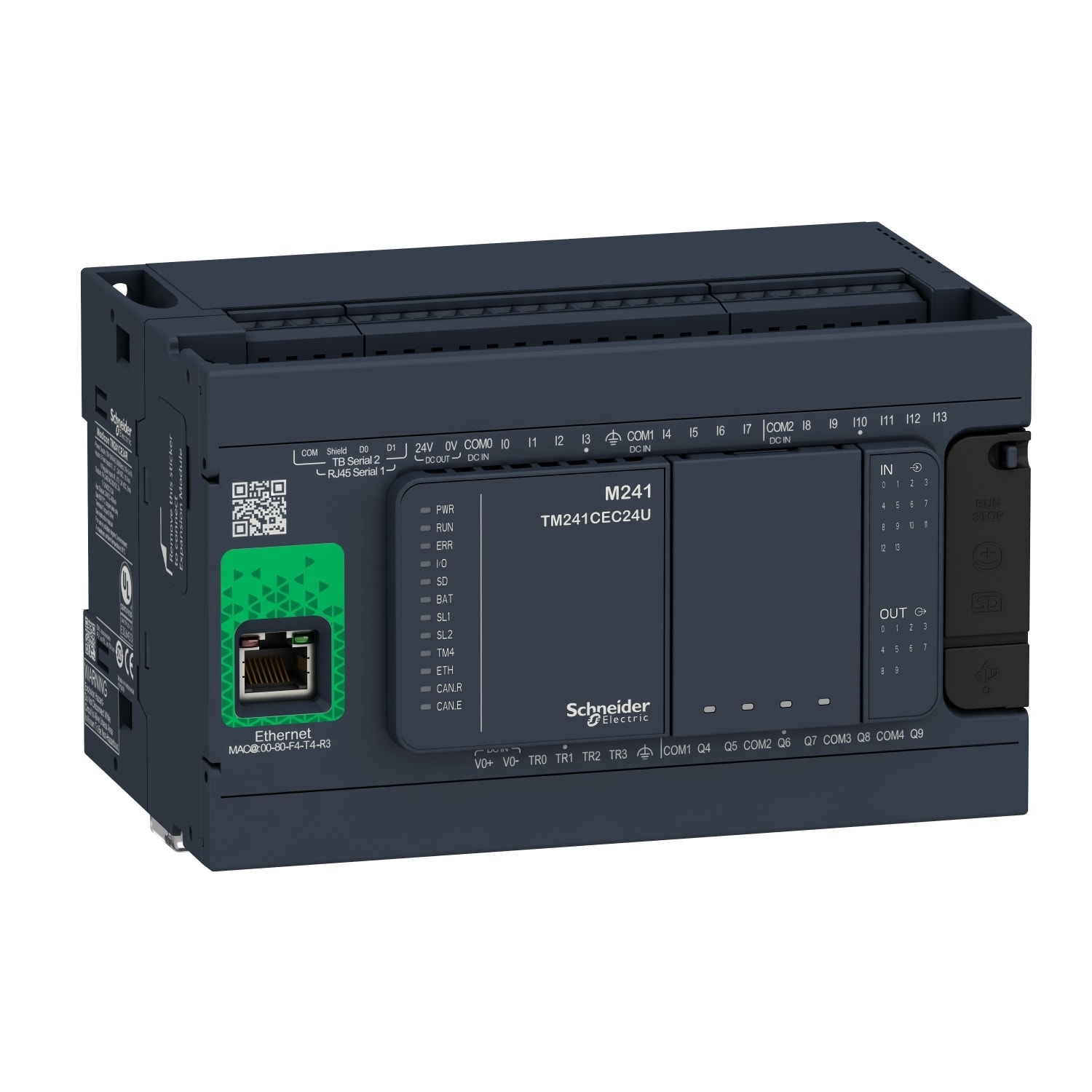 SCHNEIDER ELECTRIC - Controllore M241 24 I/O relè, Ethernet