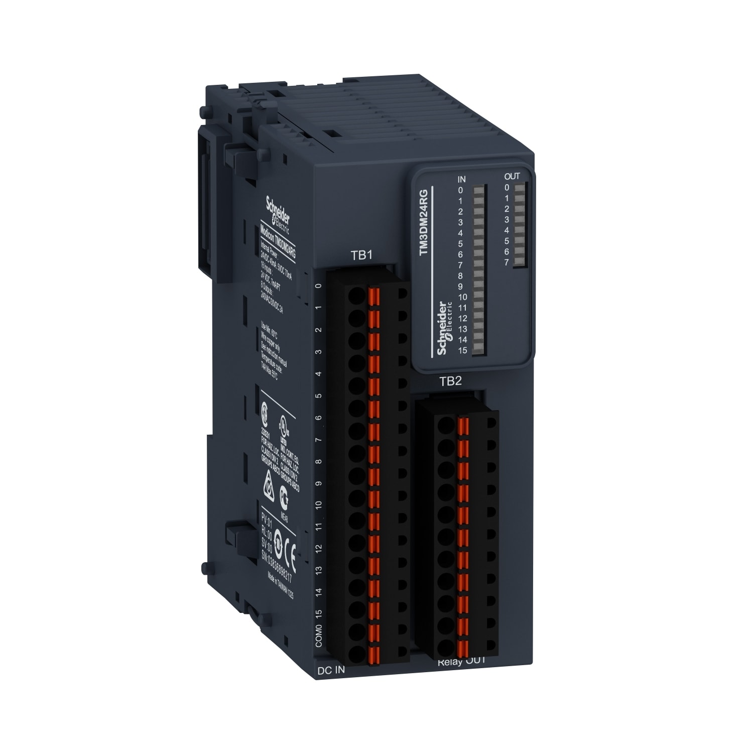 SCHNEIDER ELECTRIC - Modulo TM3 - 24 I/O relè, molla