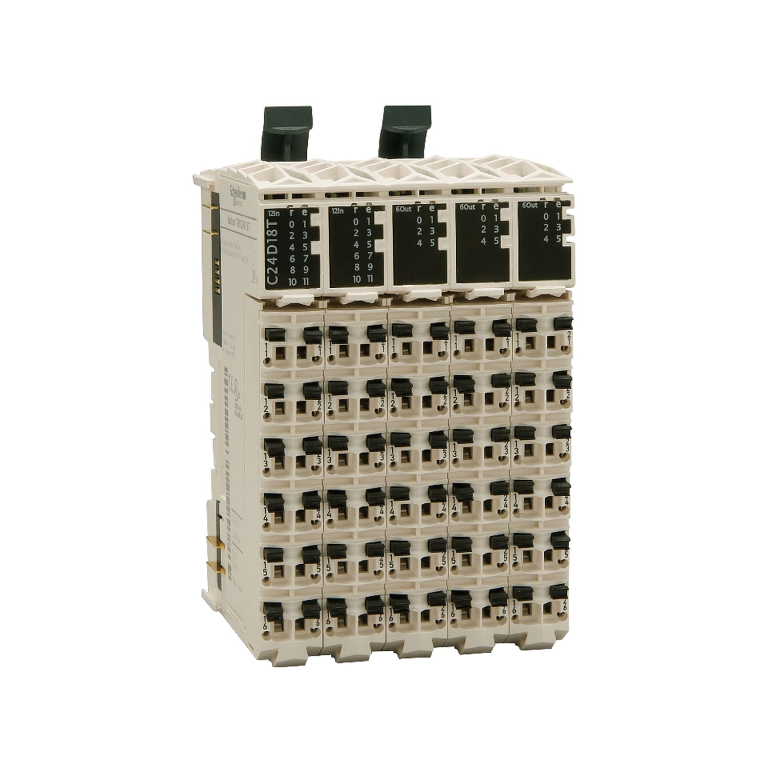 SCHNEIDER ELECTRIC - Blocco espansione, Modicon TM5, IP20: 42 I/O-24 ingressi digit.-18 uscite dig. transistor