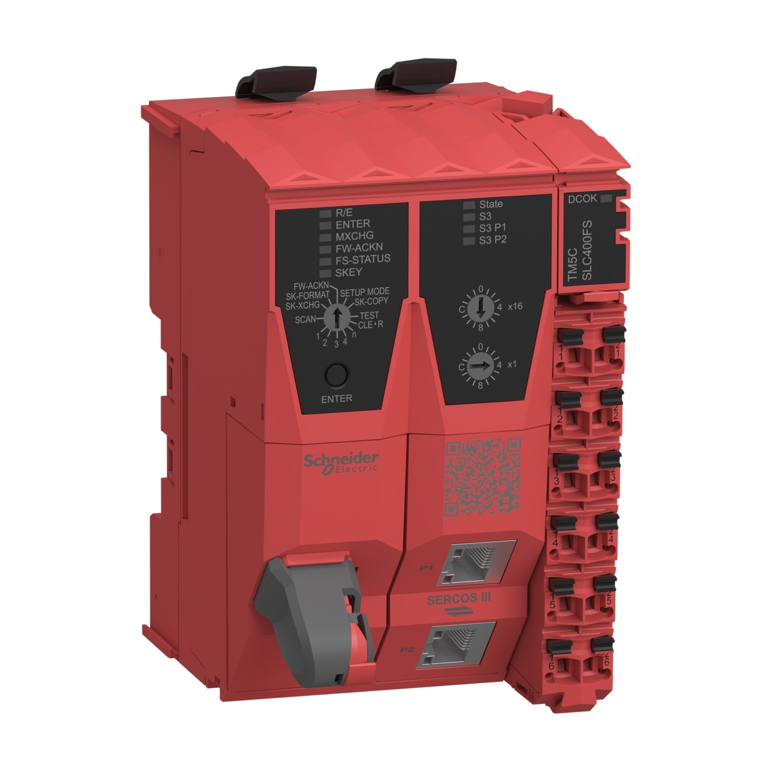 SCHNEIDER ELECTRIC - Controllore di sicurezza, Modicon TM5 safety,  Sercos III interfaccia - SLC 400 - 100 nodi