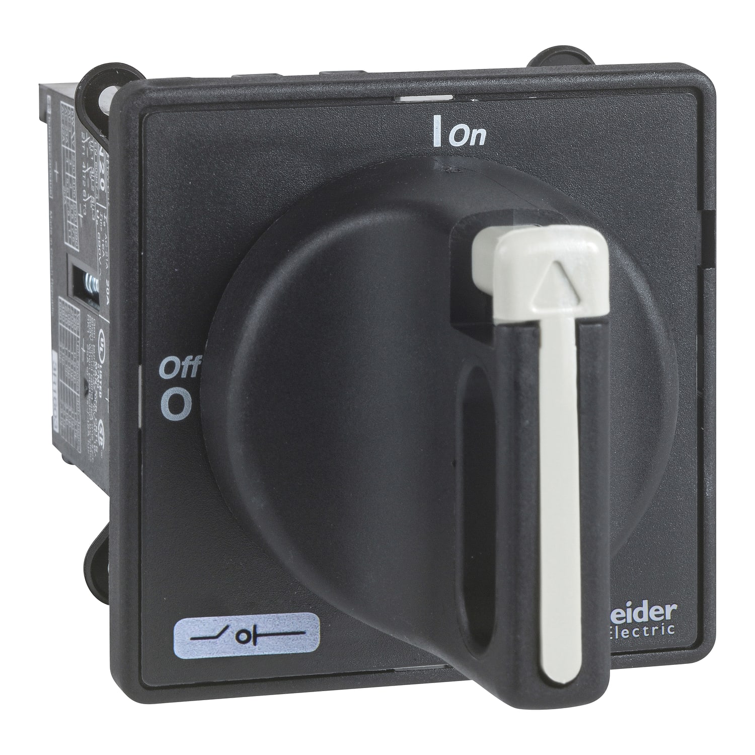 SCHNEIDER ELECTRIC - Interruttore sezionatore di emergenzia Mini Vario, VBDN, 3 Poli - 20A manovra nera lucchettabile