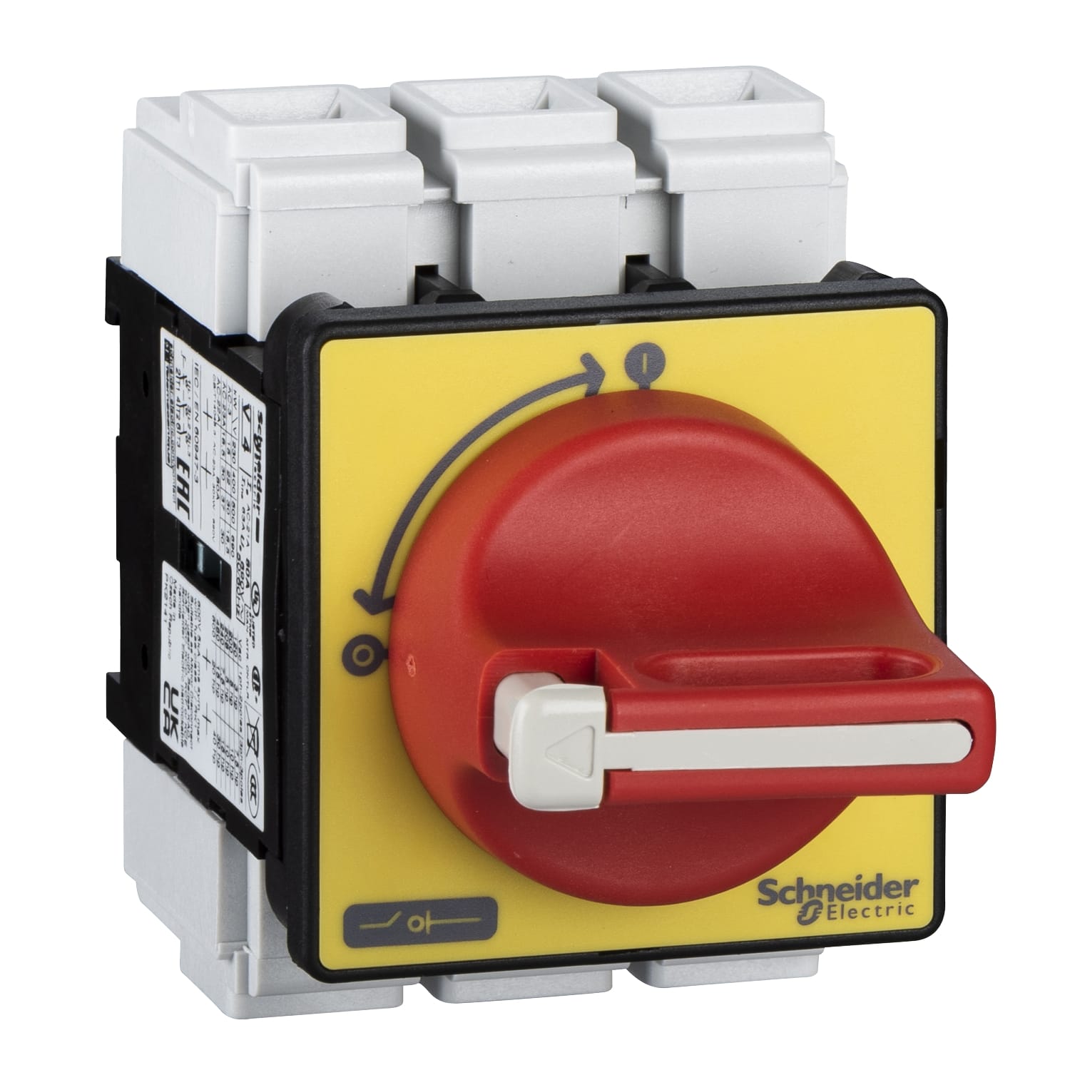 SCHNEIDER ELECTRIC - Interruttore sezionatore di emergenza Vario VCF - 3 poli - 80 A - manovra rossa lucchettabile
