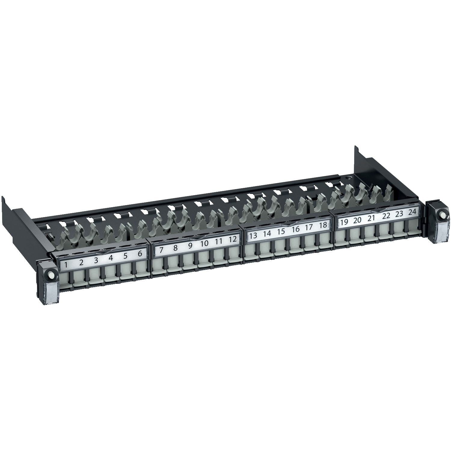SCHNEIDER ELECTRIC - Patch Panel 19 pollici rack, Actassi Patch Panel equipaggiato, Cat.6a FTP