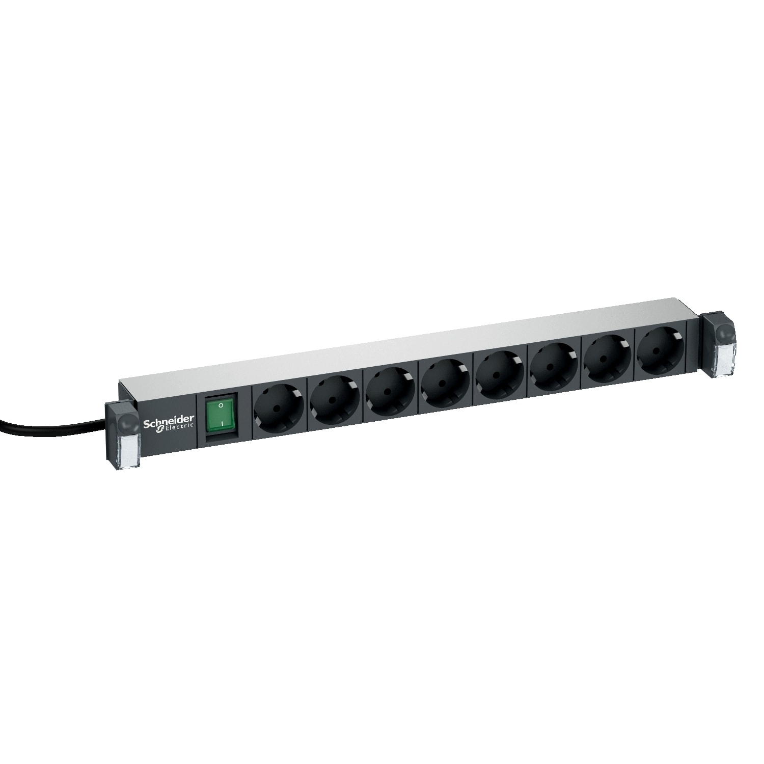 SCHNEIDER ELECTRIC - Alimentazione Actassi 19" 8 Schuko con interruttore luminoso