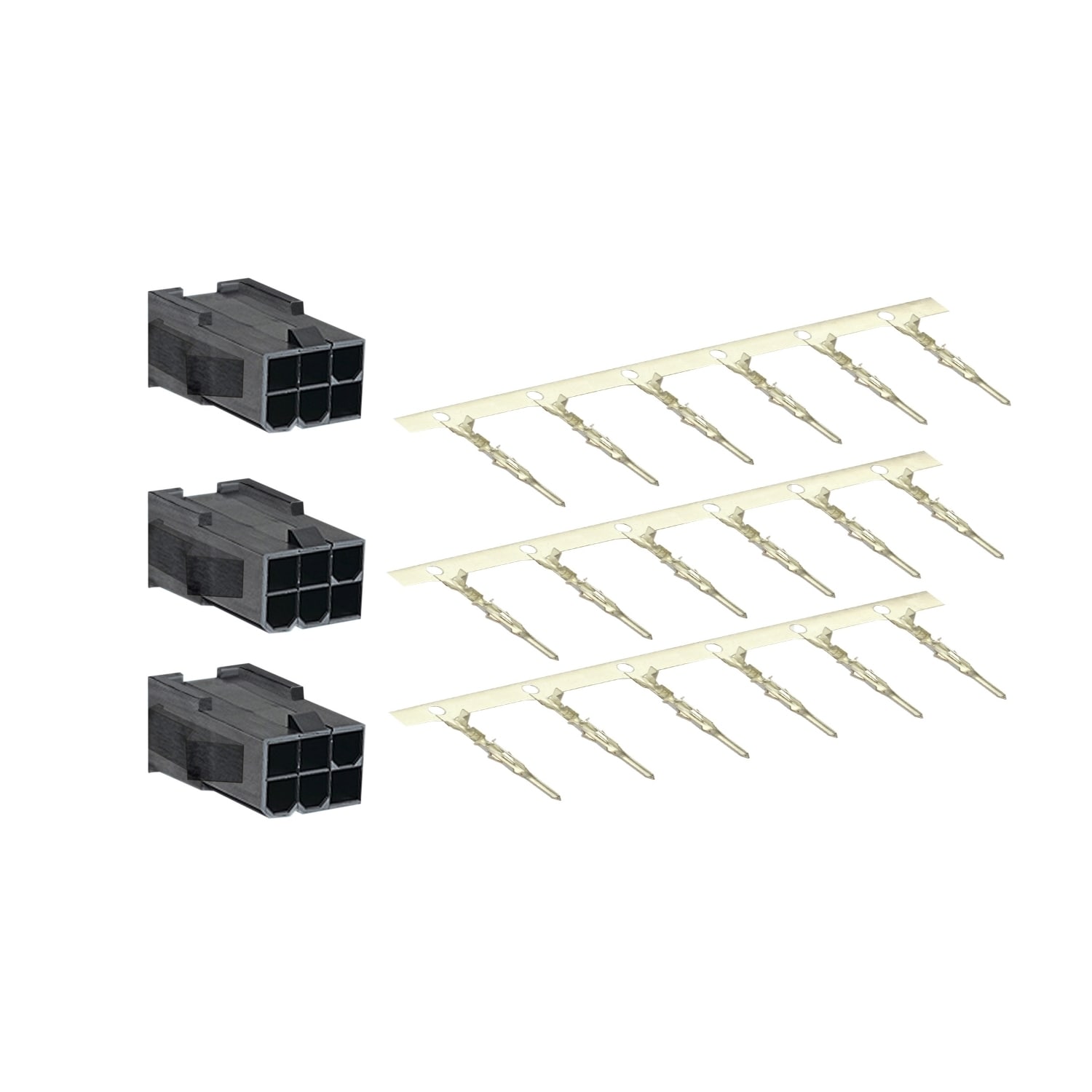 SCHNEIDER ELECTRIC - LXM28 kit 3 connettori motore 40/60/80mm con freno