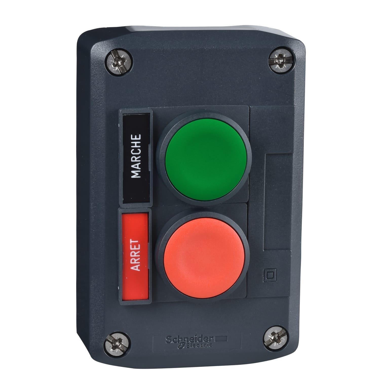 SCHNEIDER ELECTRIC - Pulsantiera XAL-D - funzione marcia o arresto - 1 NO + 1 NC