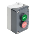 SCHNEIDER ELECTRIC - Pulsantiera completa, Harmony XALD, funzione di avvio/arresto, 1 pulsante verde filoghiera/1 pulsante rosso sporgente, 22 mm, 1NO + 1NC