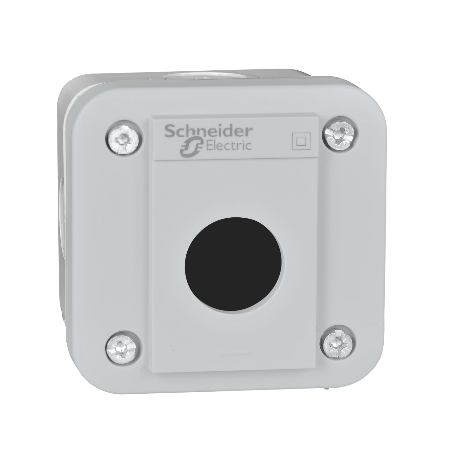 SCHNEIDER ELECTRIC - Stazione di controllo vuota XAL-E - Base Base e coperchio grigio chiaro