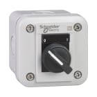 SCHNEIDER ELECTRIC - Pulsantiera, Harmony XALE, selettore, per XB7 22mm, 2 posizioni, plastica, grigio,con marcatura bianca O-I, 1NO + 1NC