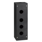 SCHNEIDER ELECTRIC - Pulsantiera vuota ambienti aggressivi - nero - 4 fori - 4 fori