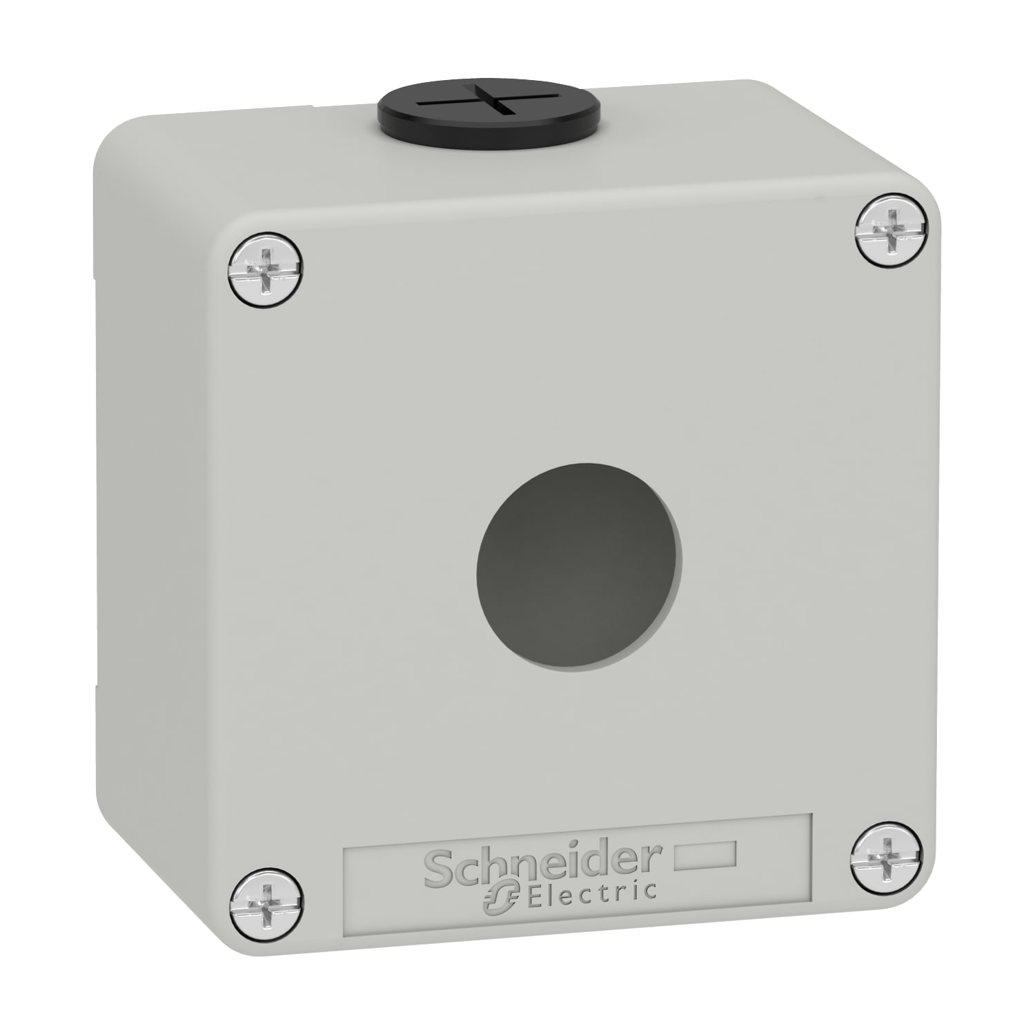 SCHNEIDER ELECTRIC - Pulsantiera in metallo grigia  M20 1 foro 22MM 80X80X51,5 UL CSA