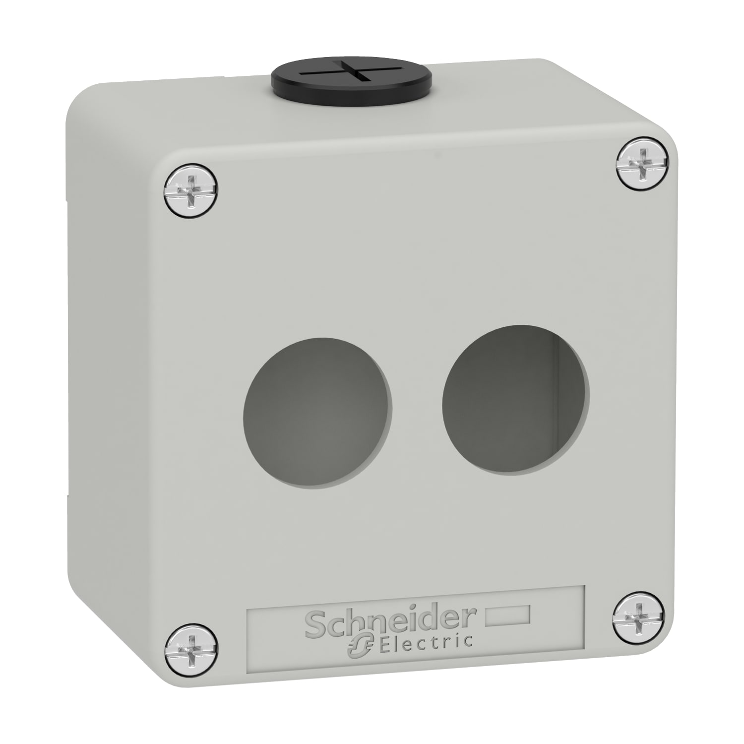 SCHNEIDER ELECTRIC - Pulsantiera in metallo grigia  M20 2 fori 22MM 80X80X51,5 UL CSA