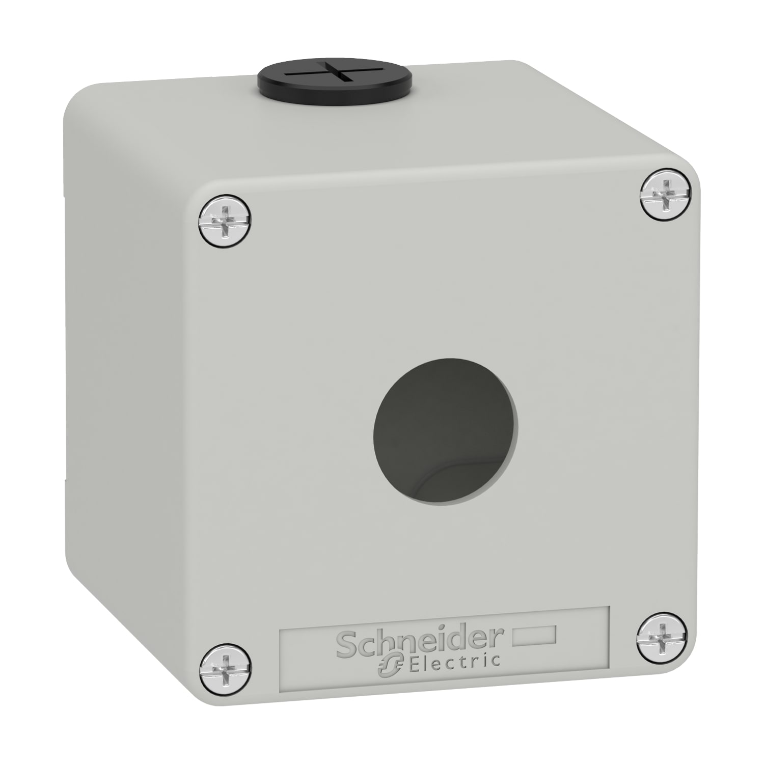 SCHNEIDER ELECTRIC - Pulsantiera in metallo grigia  M20 1 foro 22MM 80X80X77 UL CSA