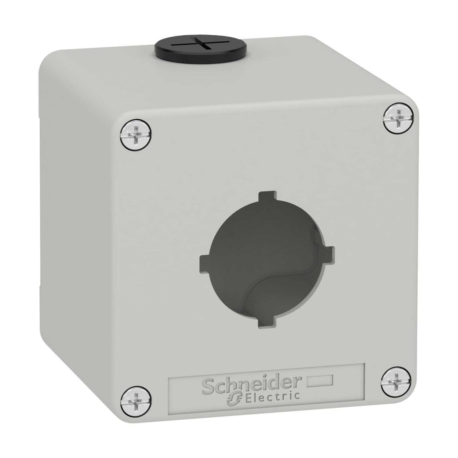 SCHNEIDER ELECTRIC - Pulsantiera in metallo grigia  M20 1 foro 30MM  80X80X77 UL CSA