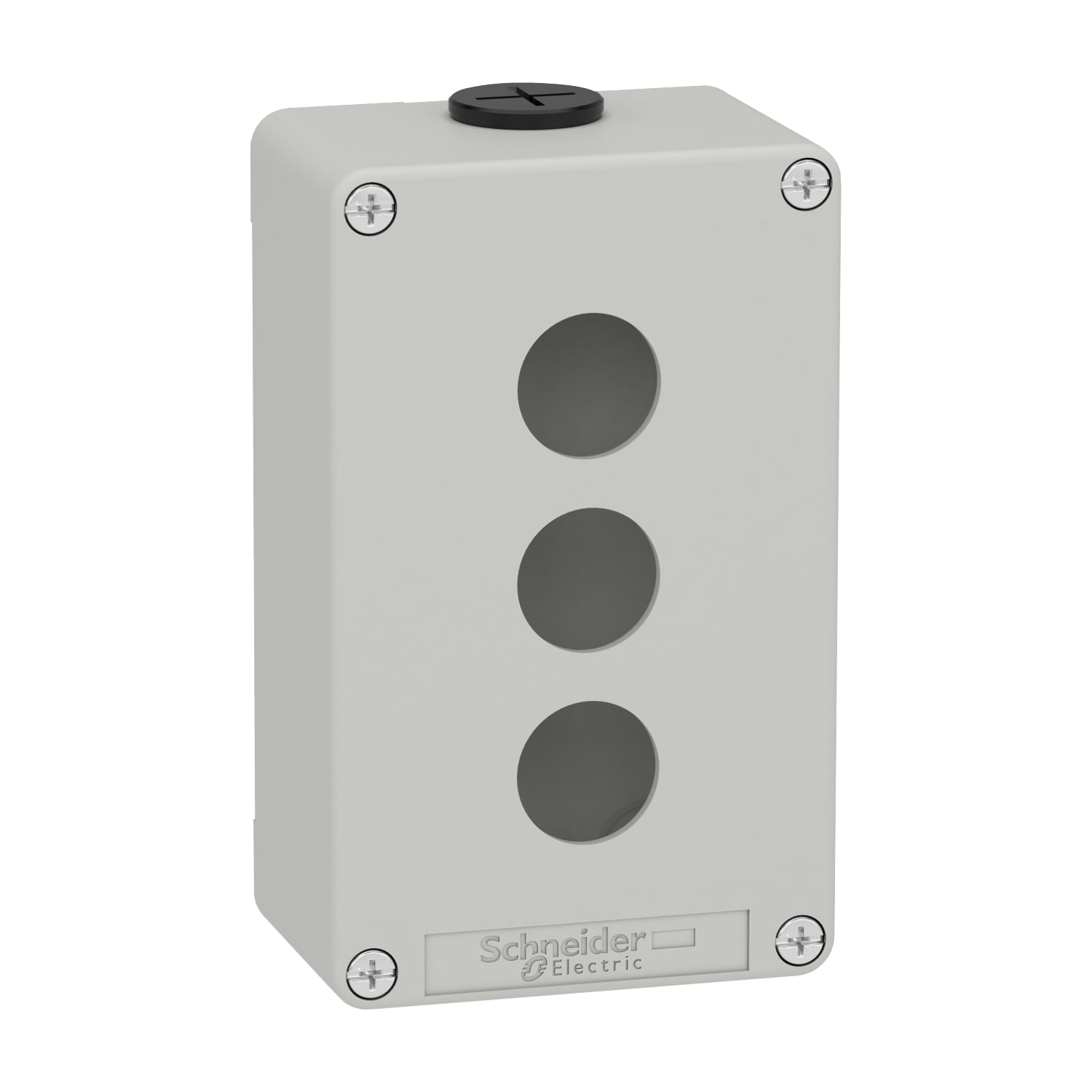 SCHNEIDER ELECTRIC - Pulsantiera in metallo grigia  M20 3 fori 22MM 80X130X51,5 UL CSA