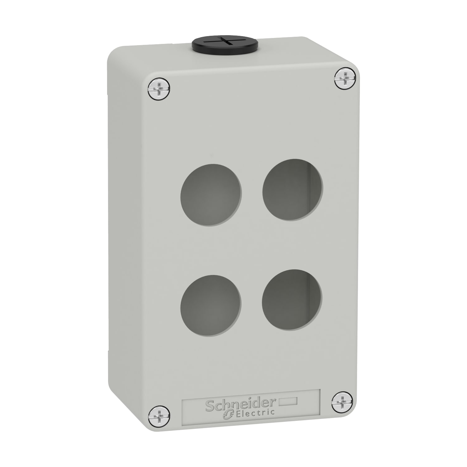 SCHNEIDER ELECTRIC - Pulsantiera in metallo grigia  M20 4 fori 22MM 80X130X51,5 UL CSA