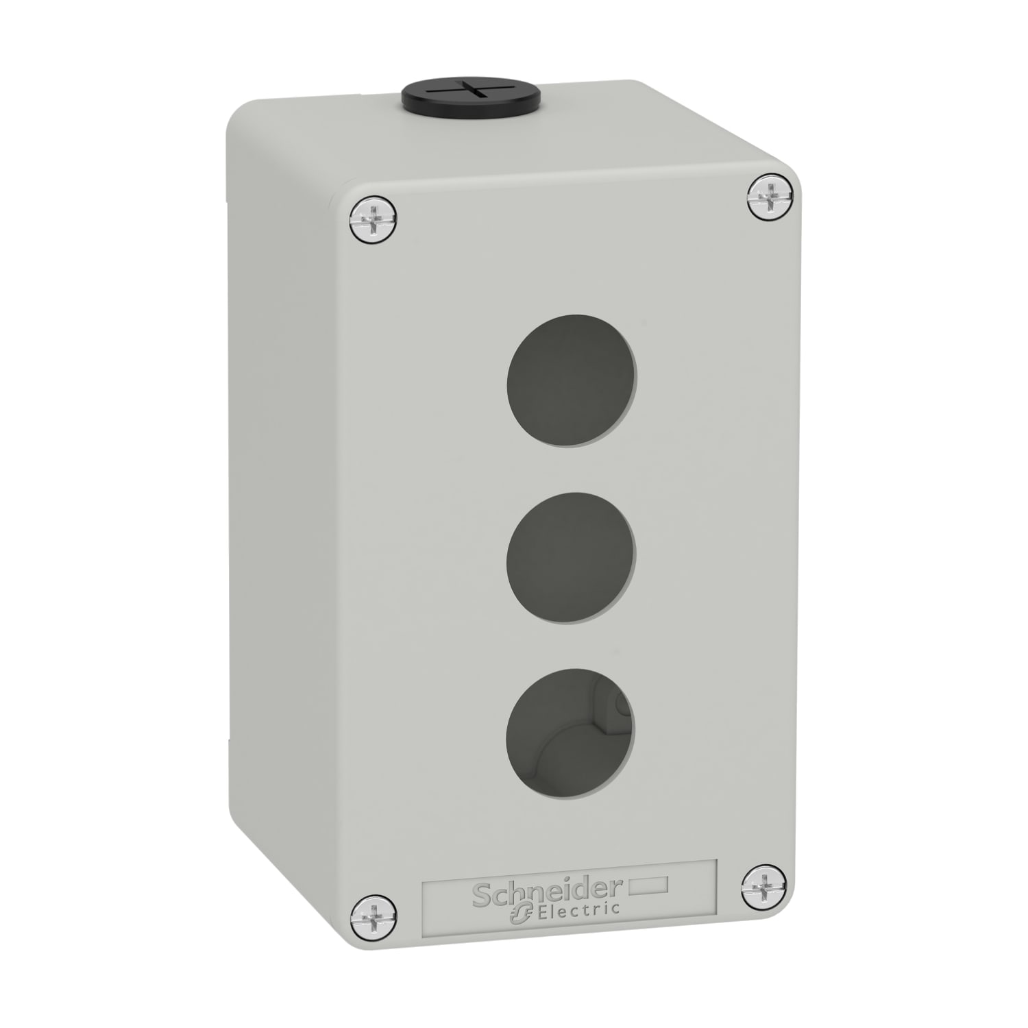SCHNEIDER ELECTRIC - Pulsantiera in metallo grigia  M20 3 fori 22MM 80X130X77 UL CSA