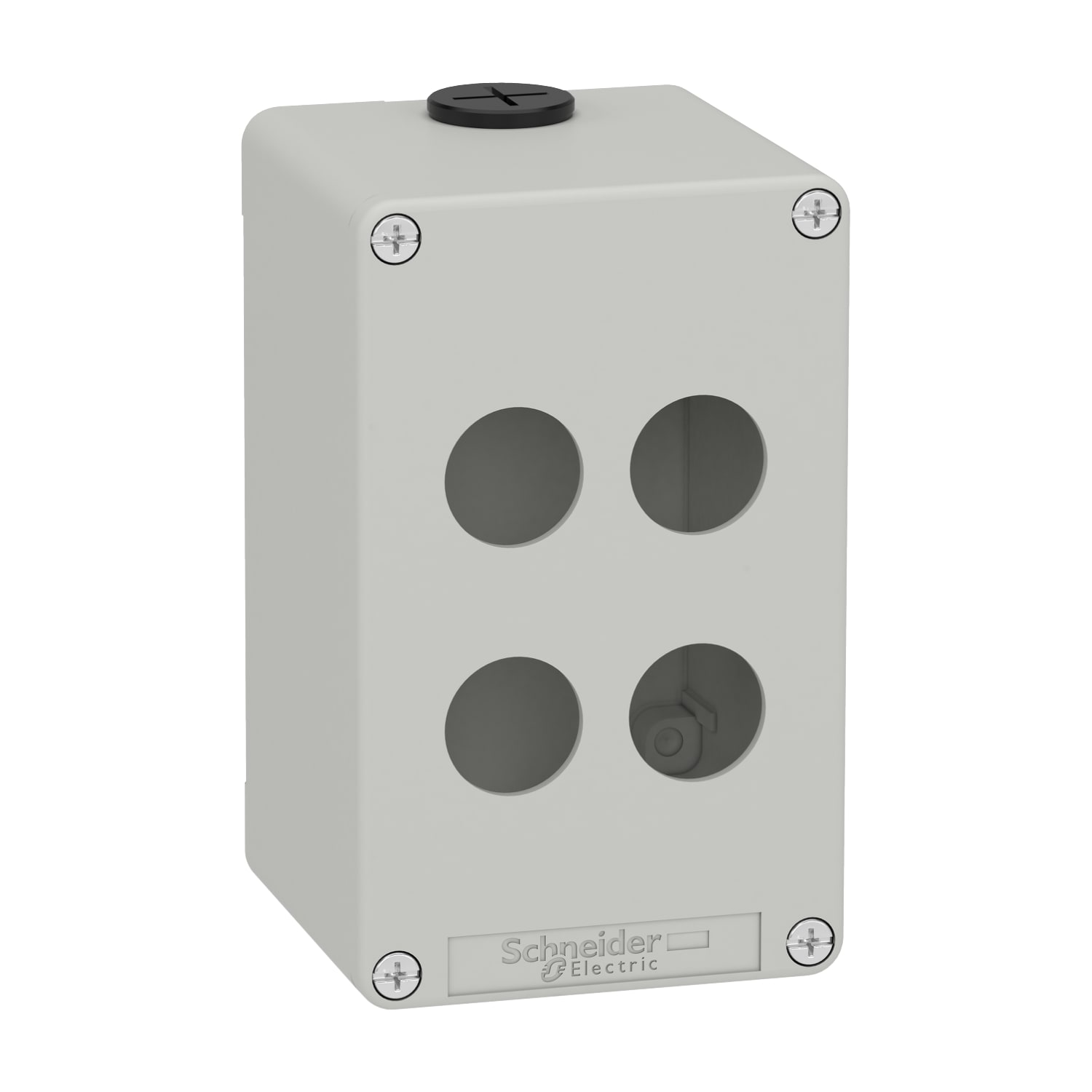 SCHNEIDER ELECTRIC - Pulsantiera in metallo grigia  M20 4 fori 22MM 80X130X77 UL CSA