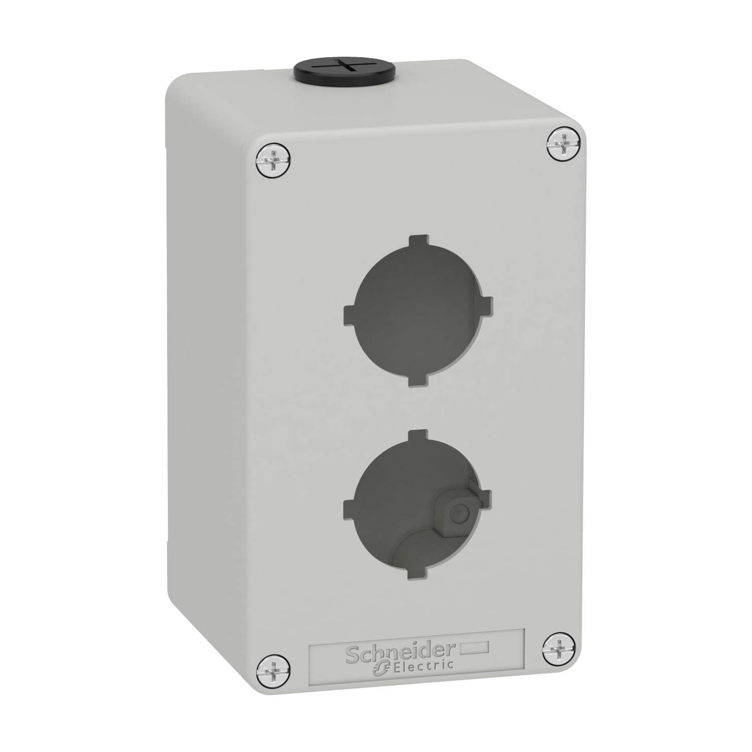 SCHNEIDER ELECTRIC - Pulsantiera in metallo grigia  M20 2 fori 30MM  80X130X77 UL CSA