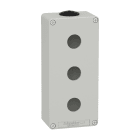 SCHNEIDER ELECTRIC - Pulsantiera in metallo grigia  M25 3 fori 22MM 80X175X51,5 UL CSA